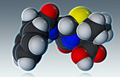 Penicillin Molecule,illustration