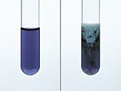 Chromium (III) hydroxide precipitate