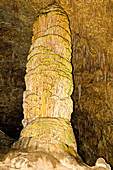 Column Formation in Carlsbad Caverns