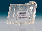 Calcite Showing Refraction