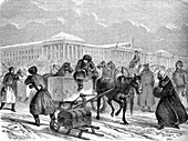 19th Century ice transportation,Russia