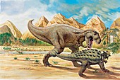 Two dinosaurs,illustration