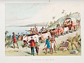 Livingstone at Lake Ngami,1849