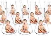 Designer babies,conceptual image