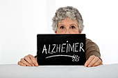 Alzheimer's patient,conceptual image