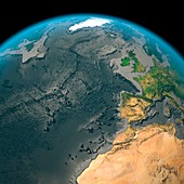 Global tectonics,north-western Atlantic