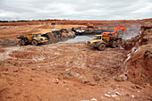 Open-cast coal mine,South Africa