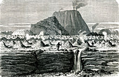 1759 El Jorullo eruption,Mexico