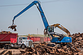 Power plant demolition,USA