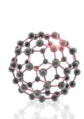Fullerene molecule,illustration