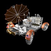 Lunar Roving Vehicle,illustration