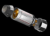 Saturn V rocket 2nd stage,illustration