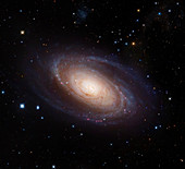 Spiral galaxy M81,composite image