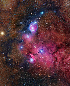 NGC 6559 nebulae,composite image