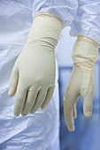 Drug manufacturing protective gloves