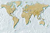 Cracked World Map