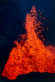 Eruption of volcano Villarrica,Chile