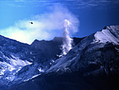 Steam Rising From Mount St. Helens