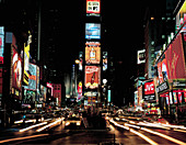 Times Square with neon lights,New York