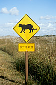 Panther Road Sign