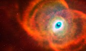 Artwork of MYCN18 (Hourglass Nebula)
