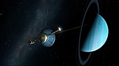 Voyager II passes Unranus
