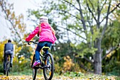 Girl cycling