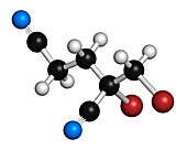 Methyldibromo molecule,illustration