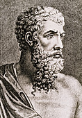 Engraving of Aristotle,Greek philosopher