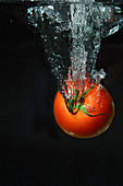 Tomato Falling into Water