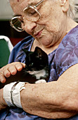 Old Woman with Kitten
