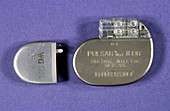 Dual chamber pacemaker with 8 year battery