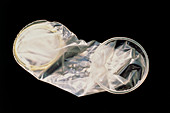 View of a female condom (Femidom)