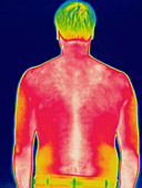 A thermogram of a man