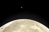 Occultation of Saturn by the moon