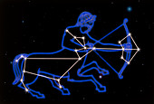 The zodiacal constellation Sagittarius