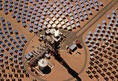 Aerial view of Solar One power station
