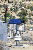 Solar panels on gas well