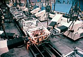 Welding robots at work for LeBaron cars