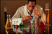 Chemist at work