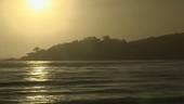 Ocean sunset, timelapse