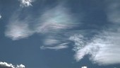 Iridescent clouds, timelapse
