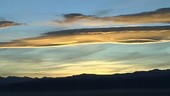 Mountain wave cloud sunset