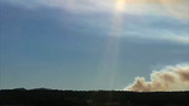 Forest fire, timelapse