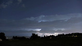 Cumulonimbus at night, timelapse