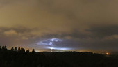 Low cloud at night, timelapse