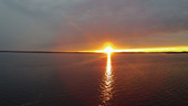 Lake sunset, timelapse