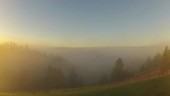 Fog lifting, timelapse