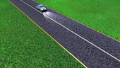 Car sound doppler effect, animation