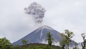 Reventador volcano eruptions, time-lapse